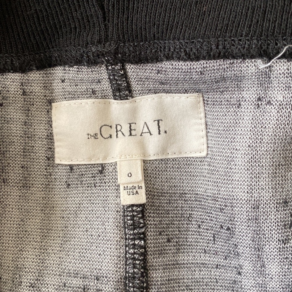 The Great. Black/White Plaid Flannel Joggers Size 0/XS - Picture 7 of 8